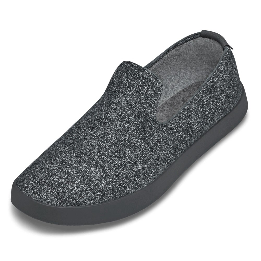 Allbirds Men's Wool Loungers - Slip-Ons Dark Grey - YOR796143